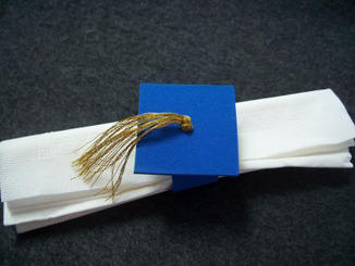 Craft faom graduation napkin ring